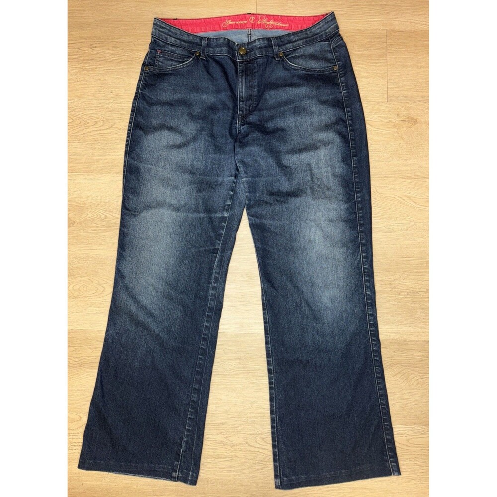 Bootcut Jeans Mid-Rise CJ by Cookie Johnson Grace Blue Denim 32x30 Made In USA